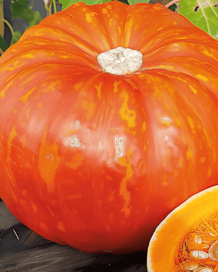 Pompoen Rouge Vif D'etampes zaden (Cucurbita maxima) – eenjarige groente