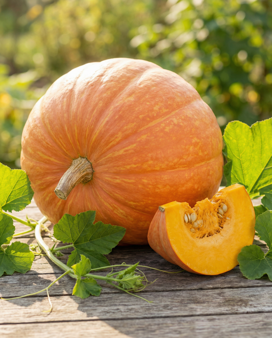 Pompoen Atlantic Giant (Cucurbita maxima) – eenjarige groentezaden van SeedsChoice