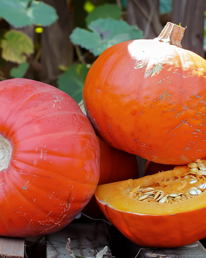 Pompoen Uchiki Kuri Red zaden (Cucurbita maxima) – eenjarige groente