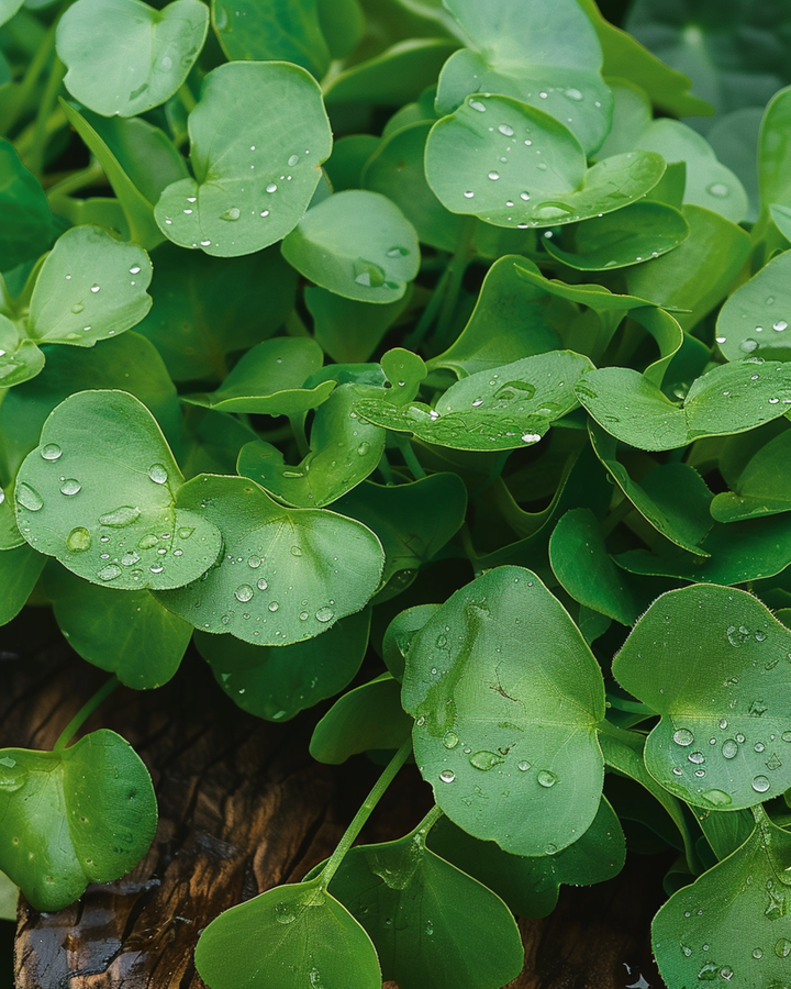 Winterpostelein Bladgewas zaden (Claytonia perfoliata) – eenjarige groente