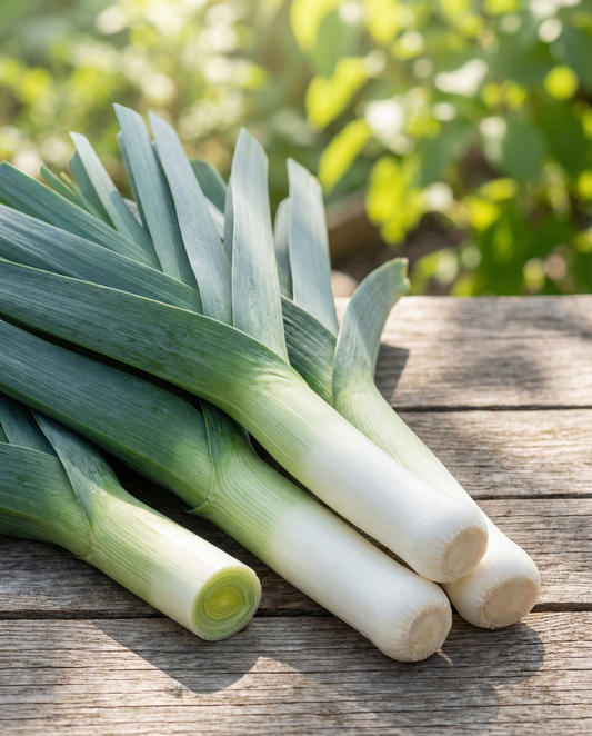 Prei Bluegreen Winter Hiverbleu (Allium porrum) – eenjarig groentezaden van SeedsChoice