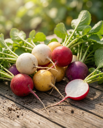 Radijs Round Mix (Raphanus sativus) – eenjarige groentezaden van SeedsChoice