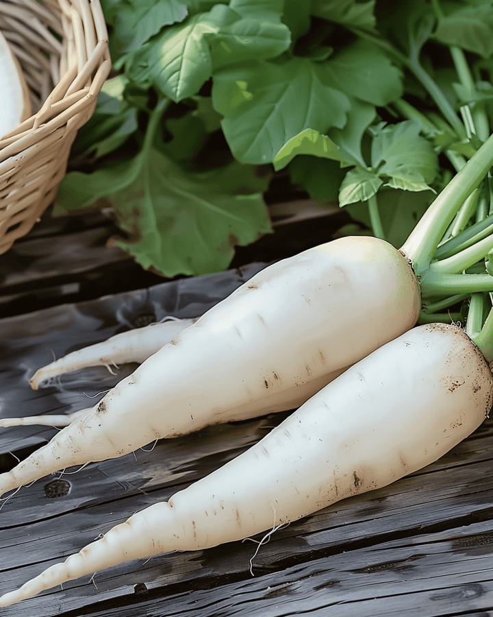 Witte ijspegel radijs zaden (Raphanus sativus) – eenjarige groente