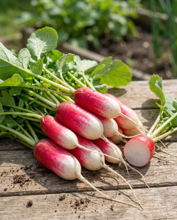 Radijs French Breakfast Long Red (Raphanus sativus) – eenjarige groentezaden van SeedsChoice