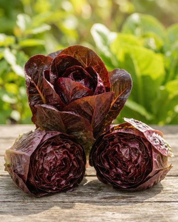 Cos sla Moonred (Lactuca sativa) – eenjarige groentezaden van SeedsChoice
