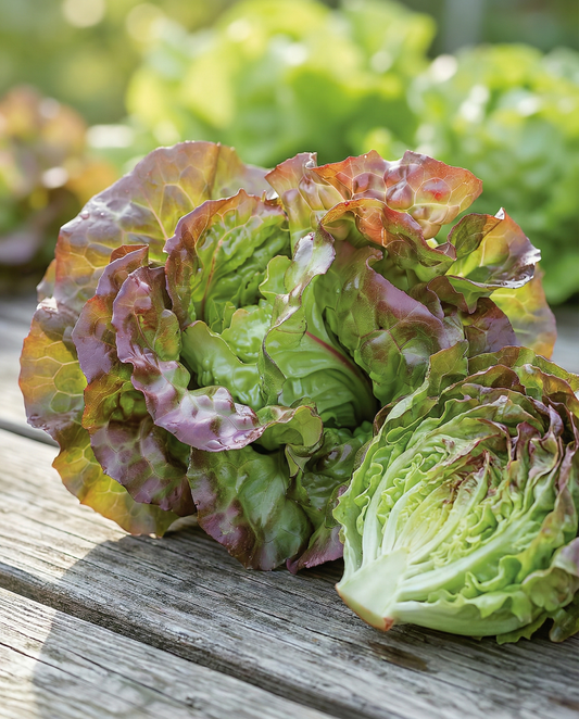 Sla Merveille Des Quatre Saisons (Lactuca sativa) – eenjarige groentezaden van SeedsChoice
