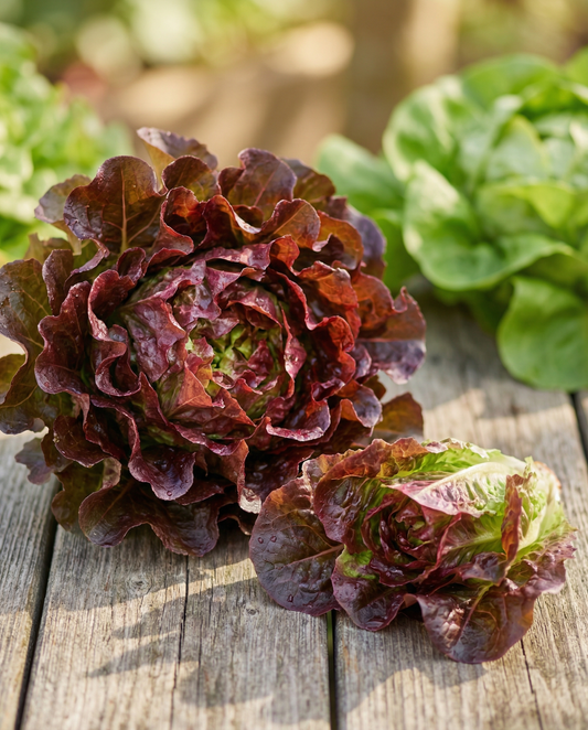 Red Salad Bowl Leaf Lettuce (Lactuca sativa) – eenjarige groentezaden van SeedsChoice