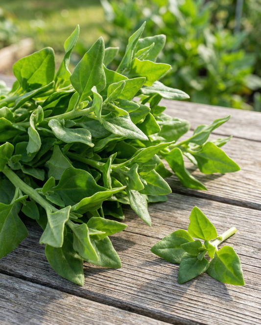 Nieuw-Zeelands spinazie (Tetragonia tetragonoides) – eenjarige groentezaden van SeedsChoice