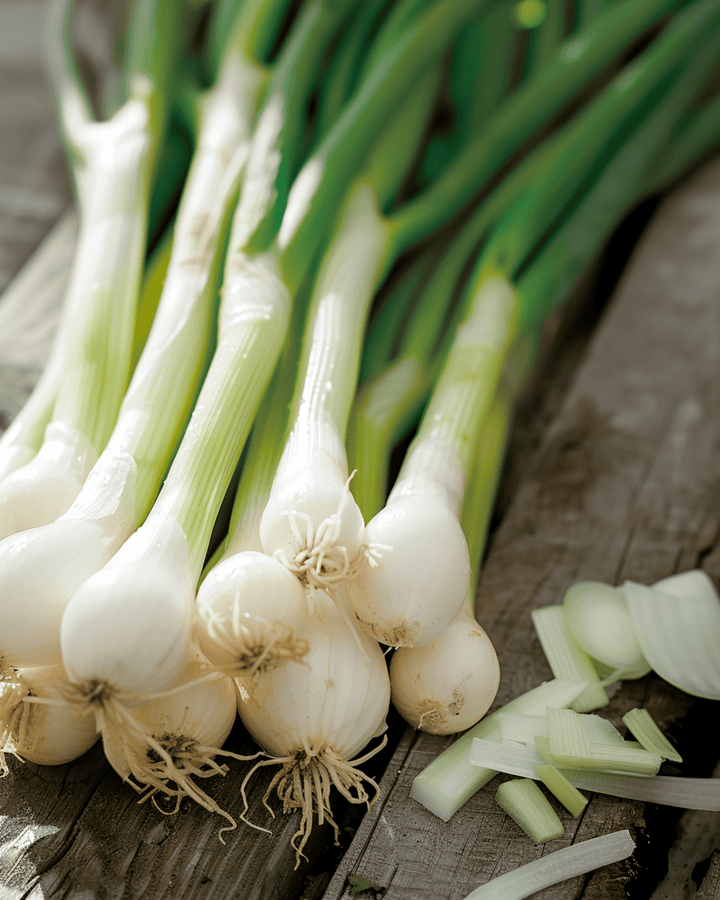 Bunching Onion White Lisbon Spring zaden (Allium cepa) – eenjarige groentesoort