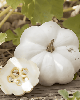Patissonzaden Custard White Cucurbita Pepo eenjarig