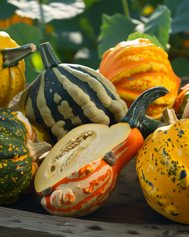 Sierkalebaszaden Cucurbita Pepo eenjarige mix grote en kleine vruchten