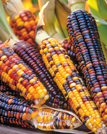 Siermaïs Little Jewels decoratieve kolven zaden (Zea mays) – eenjarige groente