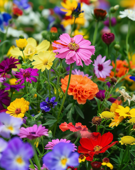 Summerflowers zadenmix eenjarig 250g pak voor buitenzaaien