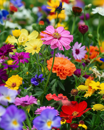 Zomerbloemen Mix 250g verpakking voor buiten zaaien zaden – eenjarige bloem