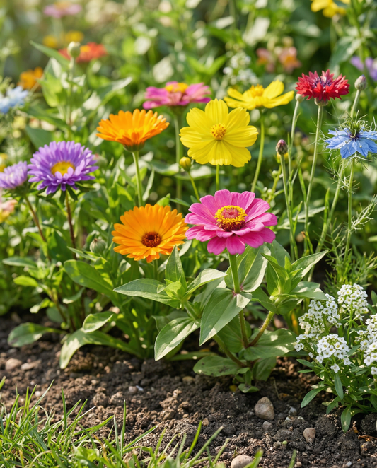 Zomerbloemen Mix 250g verpakking voor buiten zaaien – eenjarige bloemenzaden van SeedsChoice