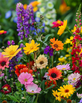 Bloemen voor vogels zaden eenjarige mix 250g 125 M2 dekking