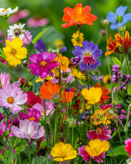 Veldboeketmengsel zaden eenjarige bloemenmix 250g verpakking