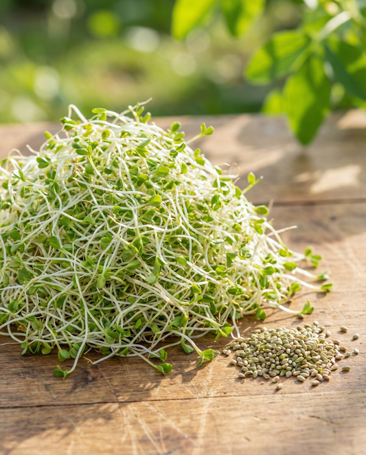 Alfalfa Sprouting 250g groenten (Medicago sativa) – biologische kiemzaden van SeedsChoice