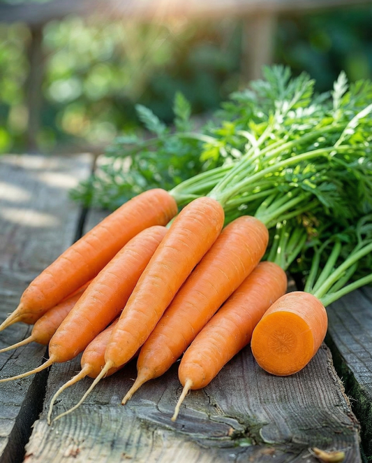 Zomerwortel Amsterdamse Bak Cylindrical (Daucus carota) – groentezaden van SeedsChoice
