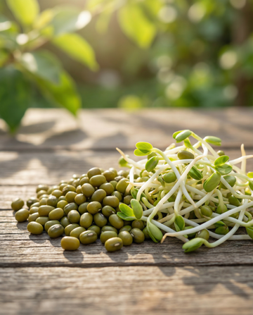 Mungboon kiemen 250g (Vigna radiata) – biologische kiemzaden van SeedsChoice