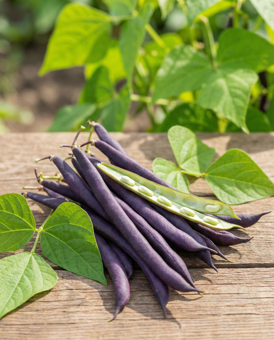 Stamslaboon Purple Queen (Phaseolus vulgaris) – eenjarige groentezaden van SeedsChoice