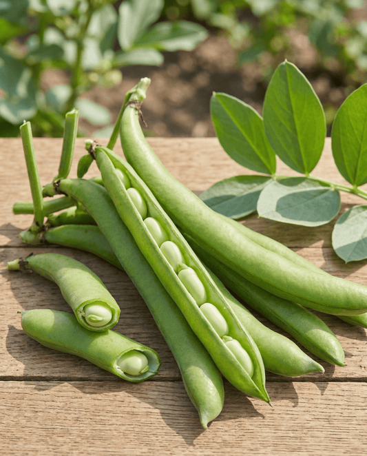 Tuinboon Leidse Hangers (Vicia faba) – eenjarige groentezaden van SeedsChoice