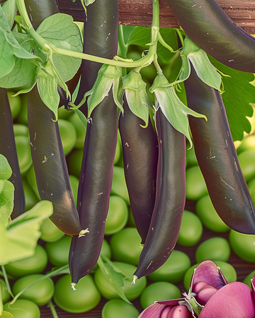 Erwten Ezethas Krombek Blauwschok zaden (Pisum sativum) – eenjarige groente