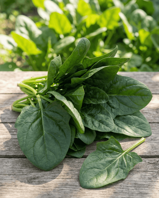 Spinazie Nores Leafy (Spinacia oleracea) – eenjarige groentezaden van SeedsChoice