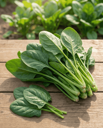 Spinazie Colusa F1 (Spinacia oleracea) – eenjarige groentezaden van SeedsChoice