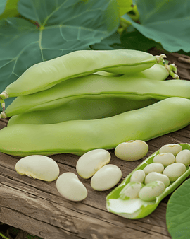 Tuinboonzaden Threefold White Vicia Faba eenjarig