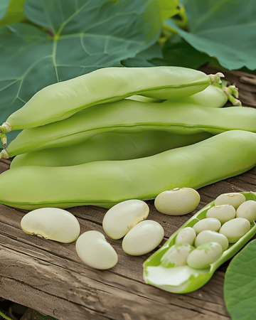 Tuinboon Threefold White zaden (Vicia faba) – eenjarige groentesoort