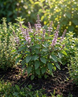 Kaneelbasilicum zaden Ocimum Basilicum biologisch eenjarig kruid