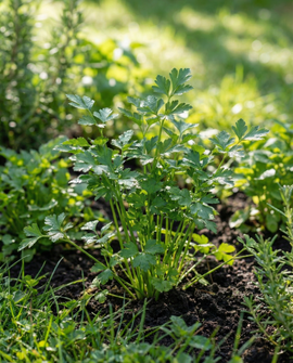 Platte peterselie zaden biologisch Petroselinum Crispum tweejarig kruid
