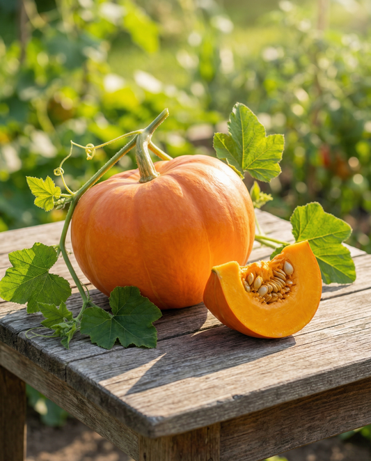 Pompoen Amoro F1 (Cucurbita maxima) – biologische eenjarige groentezaden van SeedsChoice