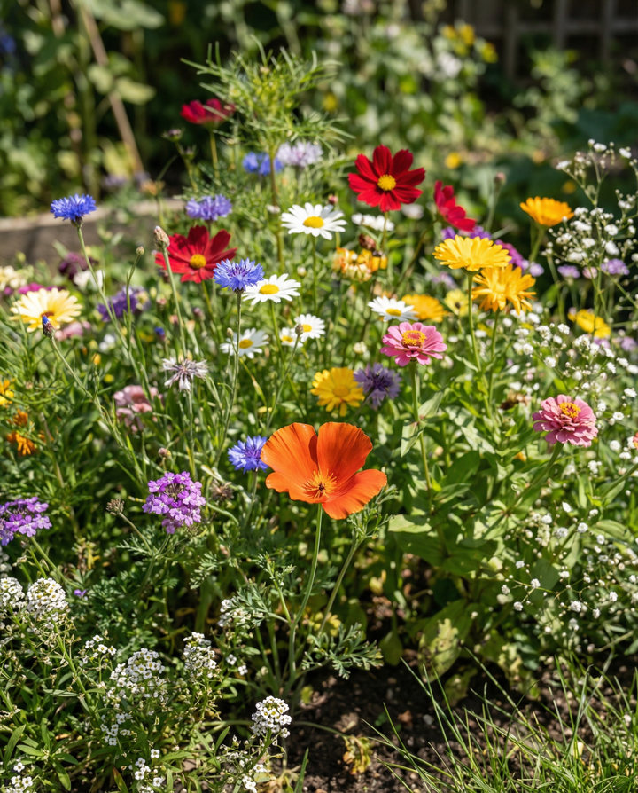 Zomermix 25m2 dekking 20 variëteiten zaden – eenjarige bloem