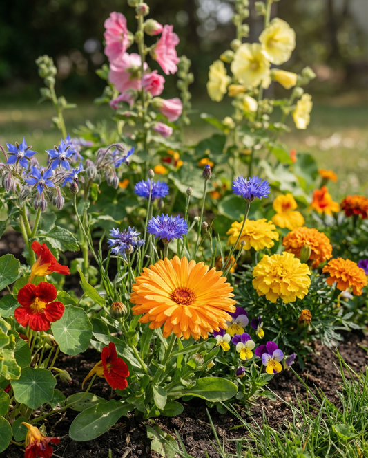 Edible Mix 7 Varieties 15m2 Pack – eenjarige bloemenzaden van SeedsChoice