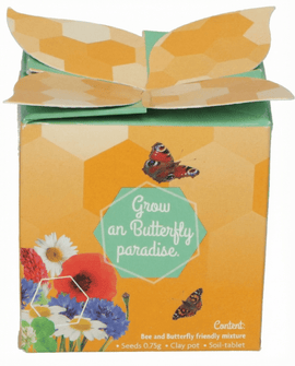 Insectenbloemmix zaden terracotta pot kweekset cadeauset