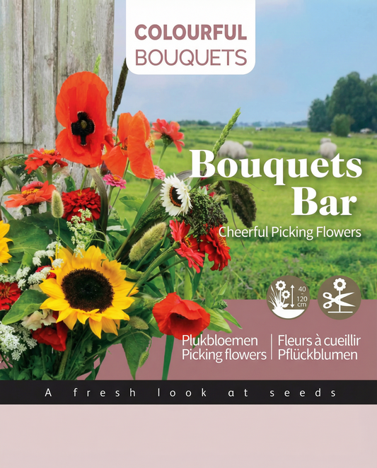Picking Colourful Mix Bouquet Bar – eenjarig groeipakket zaden van SeedsChoice
