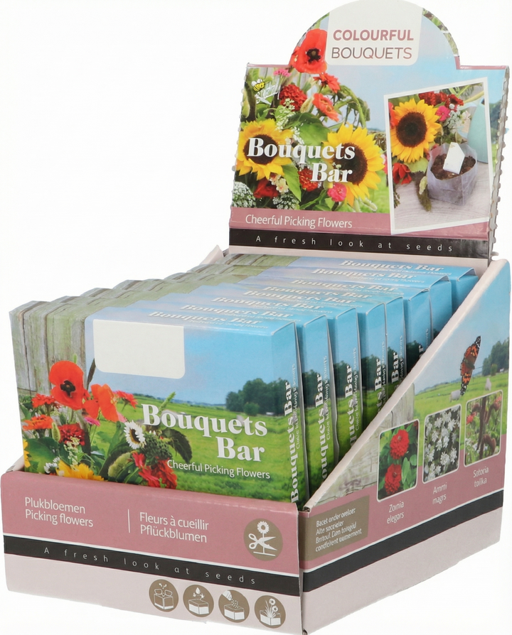Picking Colourful Mix Bouquet Bar zaden – eenjarig groeipakket