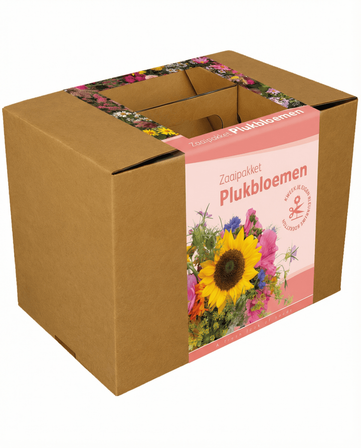Snijbloemen boeketzaden met touw en schaar – eenjarig groeipakket
