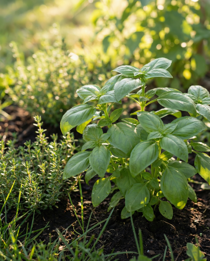 Keukenkruiden Zoete Basilicum Winterthijm zaden (Ocimum basilicum) – kweekpakket