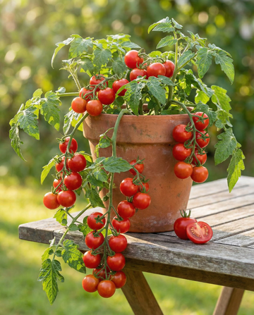 Kerstomaatzaden Tomfall Hangend (Solanum lycopersicum) – eenjarige groente