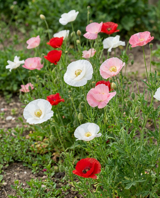 Klaproos Mother Of Pearl (Papaver rhoeas) – eenjarige bloemenzaden van SeedsChoice