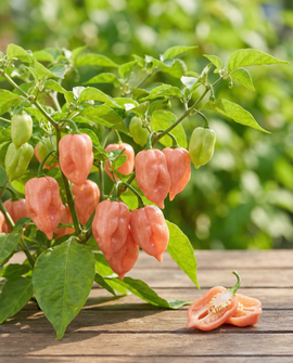 Habanero roze-peperzaden Capsicum Chinense eenjarig