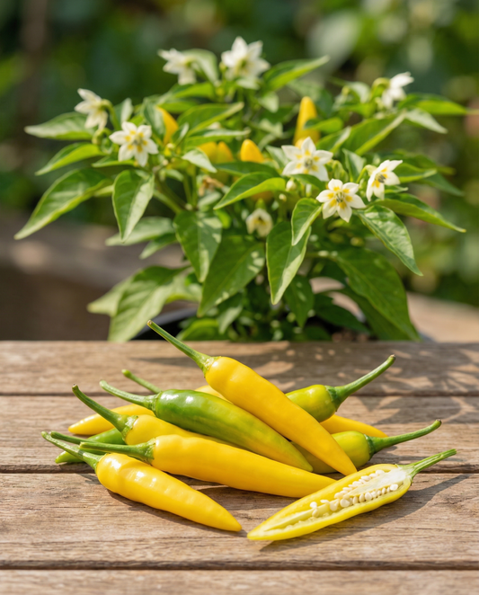 Hete peper Lemon Drop (Capsicum baccatum) – groentezaden van SeedsChoice