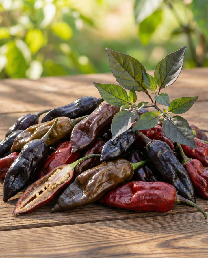 Dorset Naga Black Pepper zaden (Capsicum chinense) – eenjarige groente