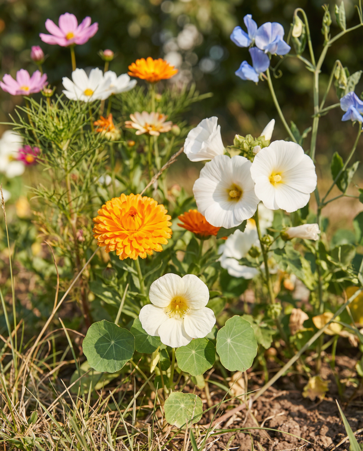 Collectie beginnersmix met labels, potlood & instructies zaden – eenjarige bloem