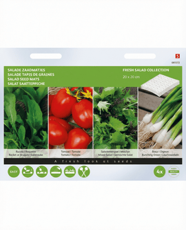 Sla-zaadmatten Eruca Sativa rucola 4-pack