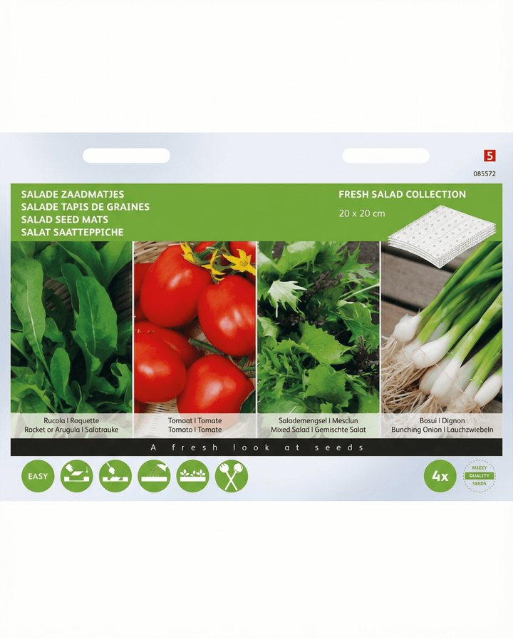 Salade matten raket 4 stuks zaden (Eruca sativa) – zaadmatten