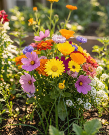 Zomermix 15m2 strooibus – eenjarige bloemenzaden van SeedsChoice